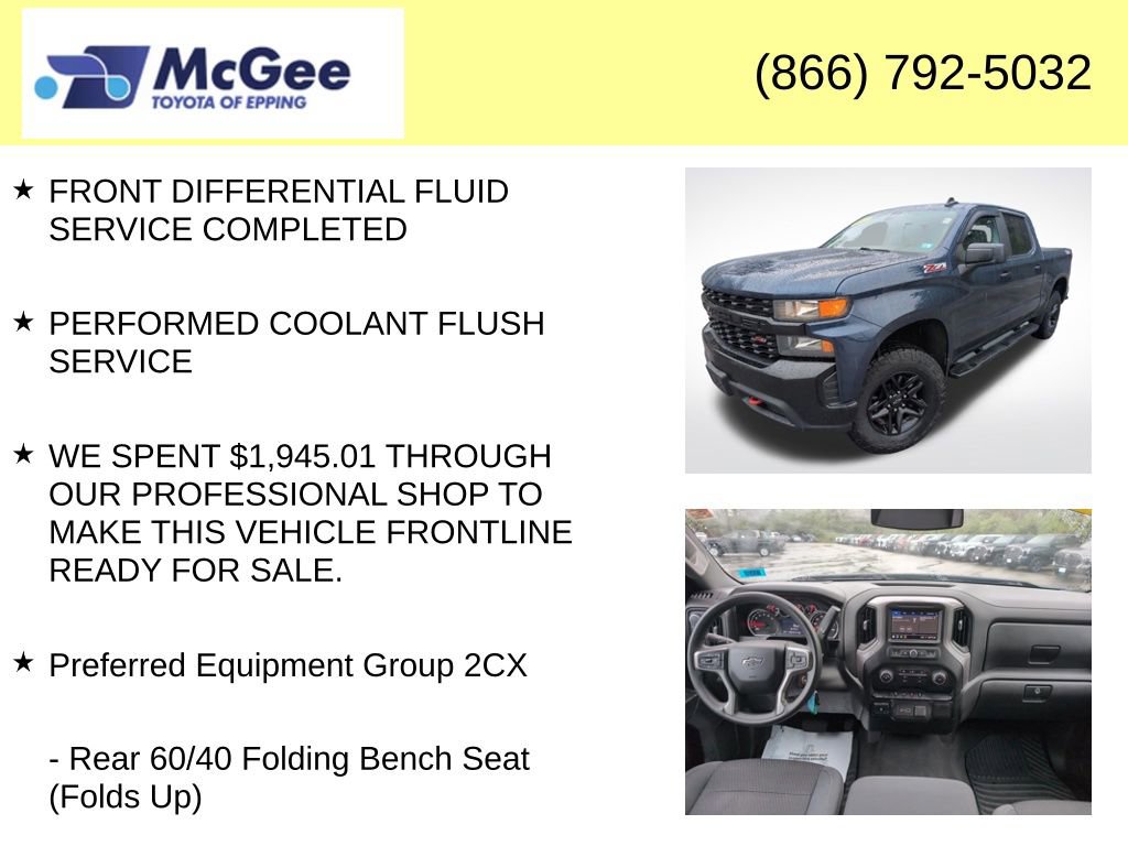 Used 2021 Chevrolet Silverado 1500 Custom Trail Boss w/ Safety Confidence Package AWD/4WD image 12