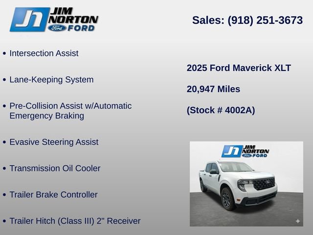 Used 2025 Ford Maverick XLT w/ 4K Tow Package AWD/4WD image 16