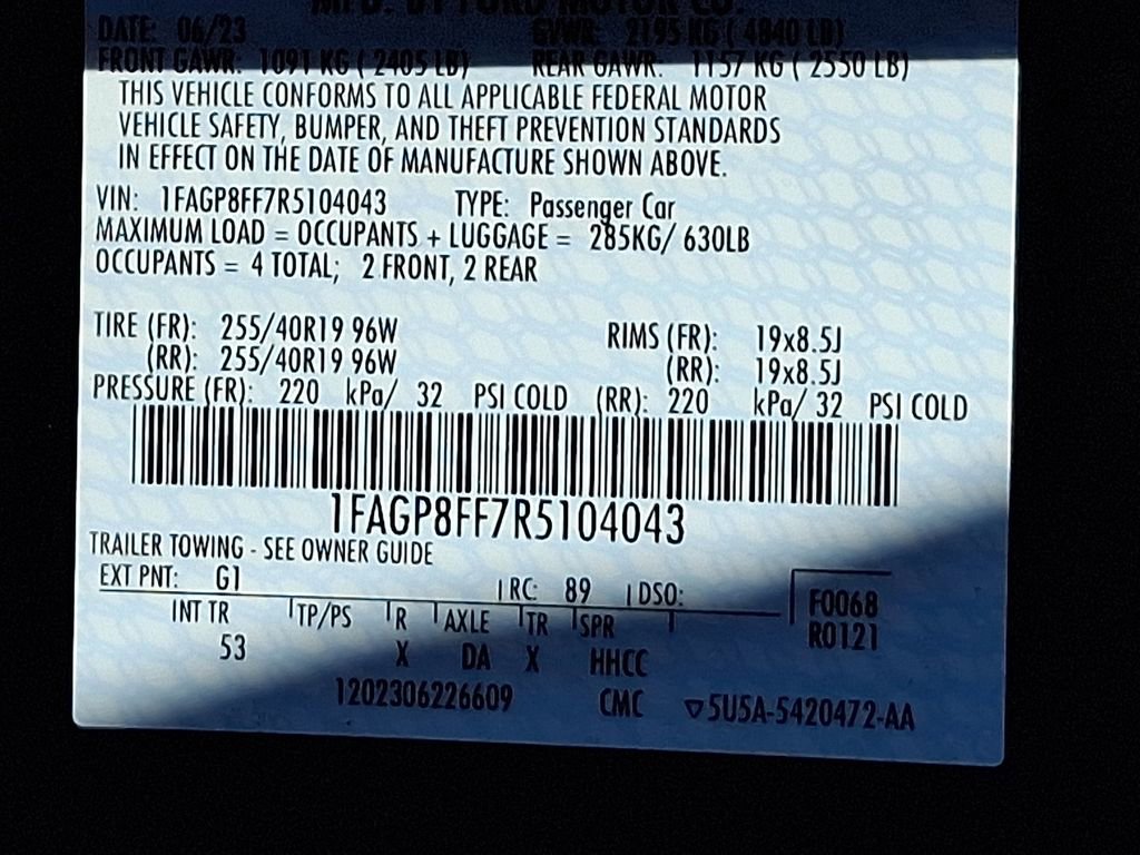 Certified 2024 Ford Mustang GT Premium image 28