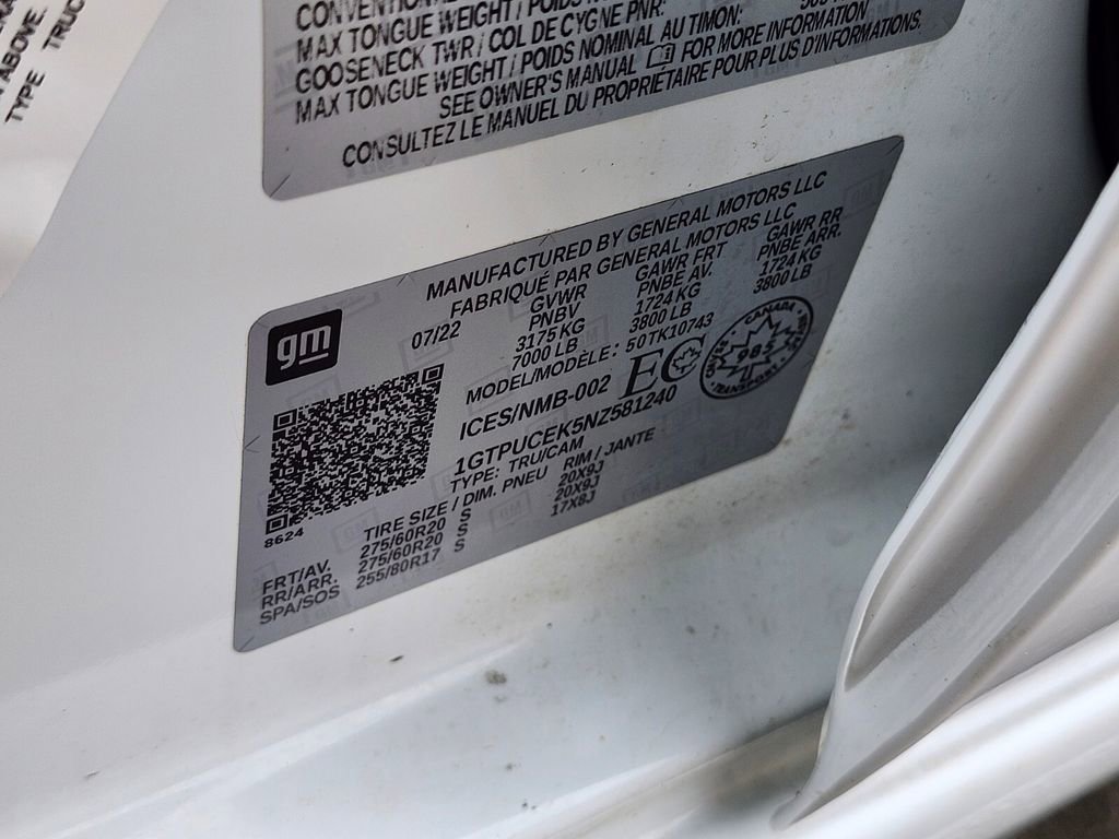 Used 2022 GMC Sierra 1500 Elevation AWD/4WD image 30