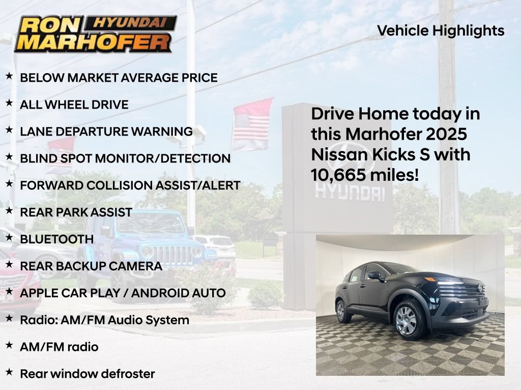 Used 2025 Nissan Kicks S AWD/4WD image 15