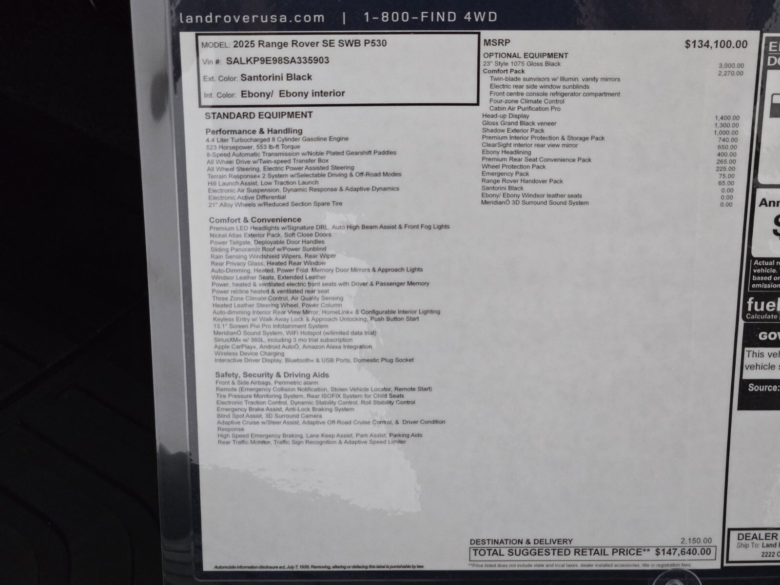 New 2025 Land Rover Range Rover SE image 33