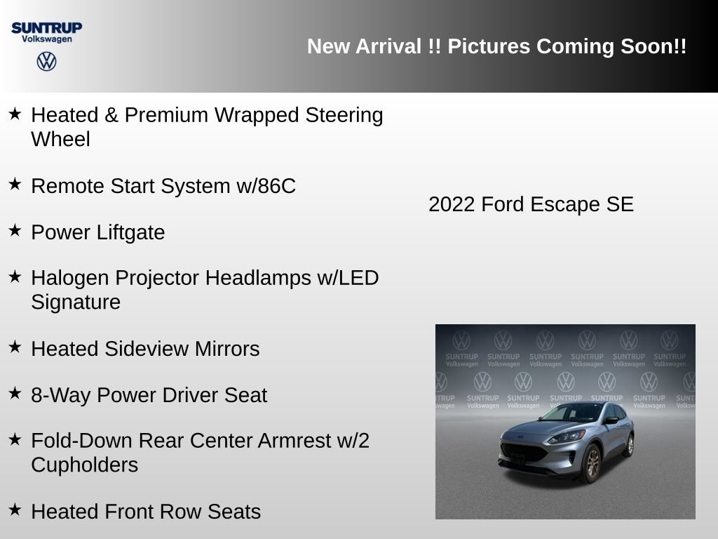 Used 2022 Ford Escape SE w/ Convenience Package FWD image 12