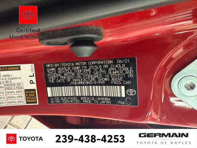 Certified 2021 Toyota Corolla SE FWD image 22
