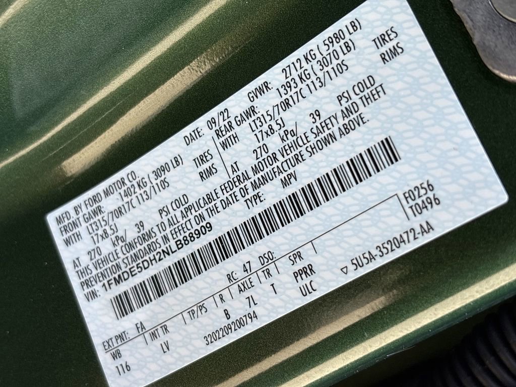 Used 2022 Ford Bronco 4-Door w/ Sasquatch Package image 35