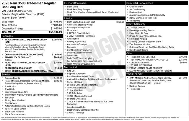 Used 2023 RAM 3500 Tradesman AWD/4WD image 6