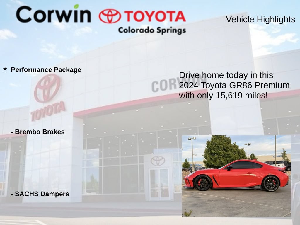 Used 2024 Toyota GR86 Premium w/ Performance Package RWD image 6