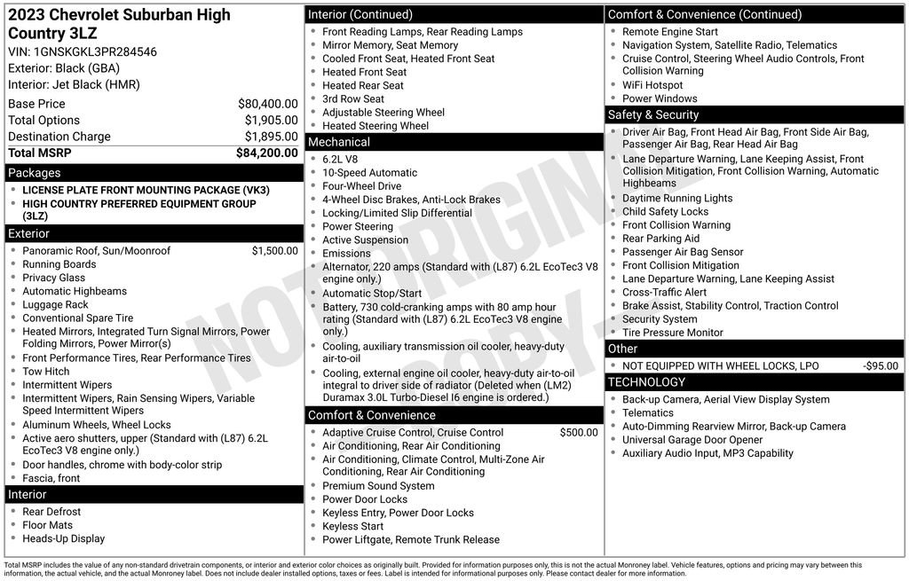 Used 2023 Chevrolet Suburban High Country AWD/4WD image 9