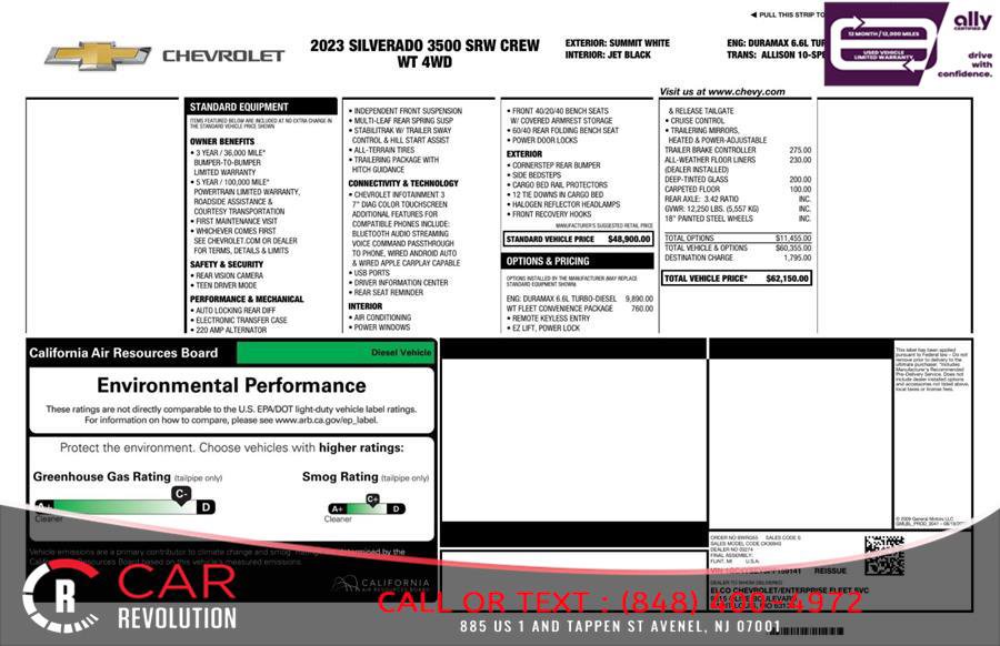Used 2023 Chevrolet Silverado 3500 W/T w/ WT Fleet Convenience Package AWD/4WD image 9