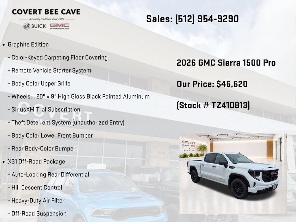 New 2026 GMC Sierra 1500 Pro w/ Graphite Edition AWD/4WD image 19