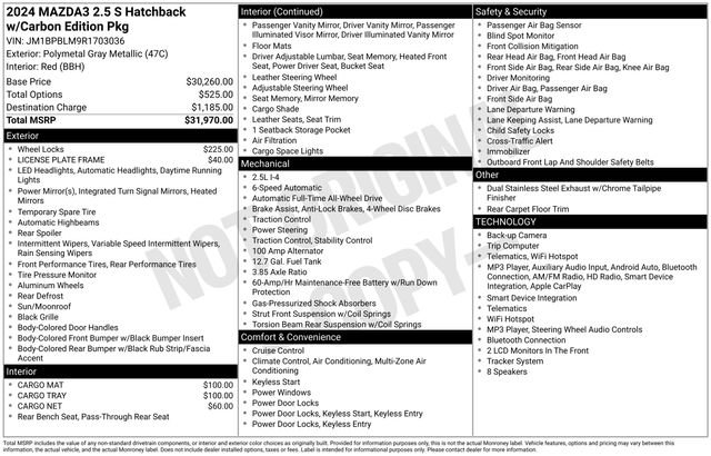 Certified 2024 MAZDA MAZDA3 s AWD/4WD image 29
