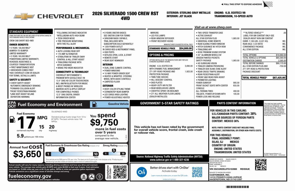 New 2026 Chevrolet Silverado 1500 RST image 4