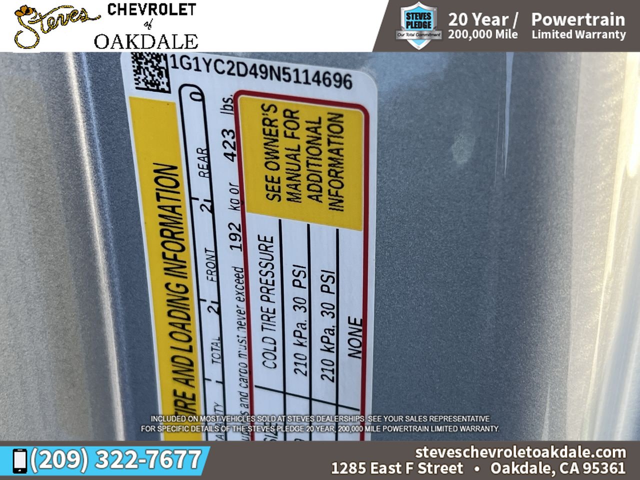 Certified 2022 Chevrolet Corvette Stingray Premium Cpe w/ Z51 Performance Package RWD image 34