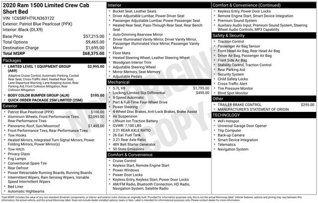 Used 2020 RAM 1500 Limited image 12