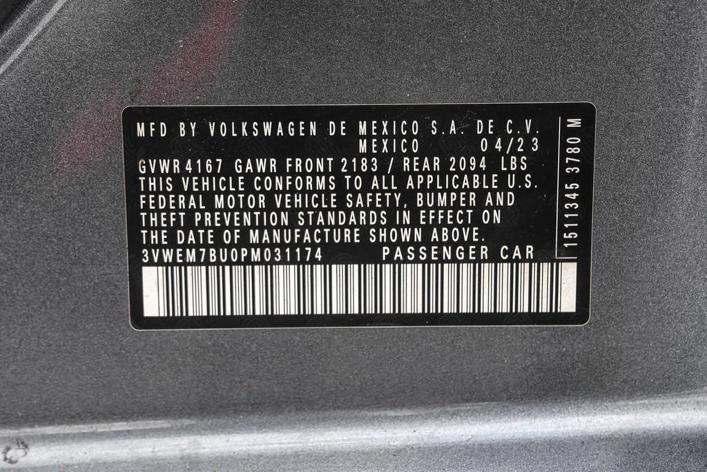 Certified 2023 Volkswagen Jetta SE FWD image 36