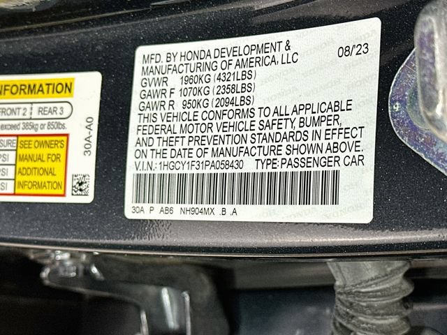 Certified 2023 Honda Accord EX image 34