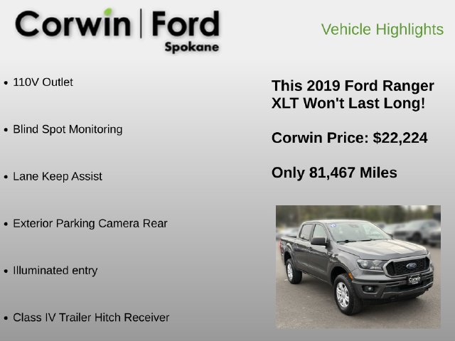 Used 2019 Ford Ranger XLT w/ Equipment Group 301A Mid AWD/4WD image 6