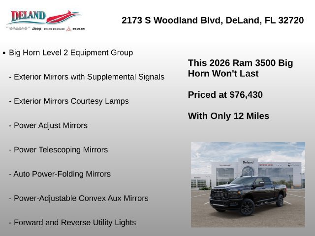 New 2026 RAM 3500 Big Horn AWD/4WD image 22