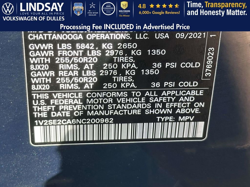 Used 2022 Volkswagen Atlas Cross Sport SEL R-Line image 26