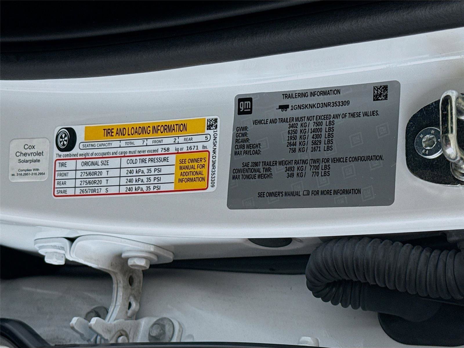 Used 2022 Chevrolet Tahoe LT w/ Luxury Package image 37