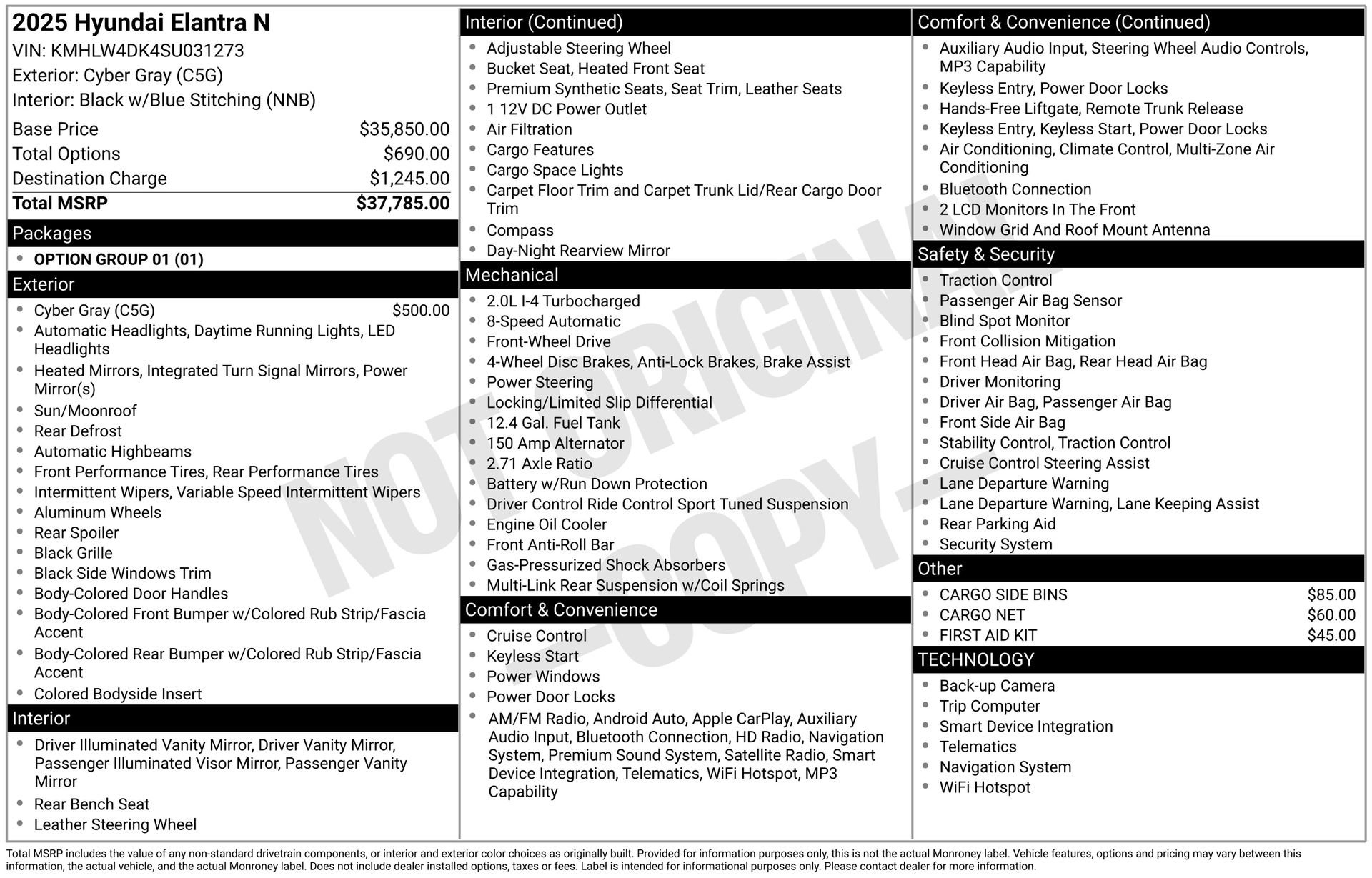 Used 2025 Hyundai Elantra N image 18