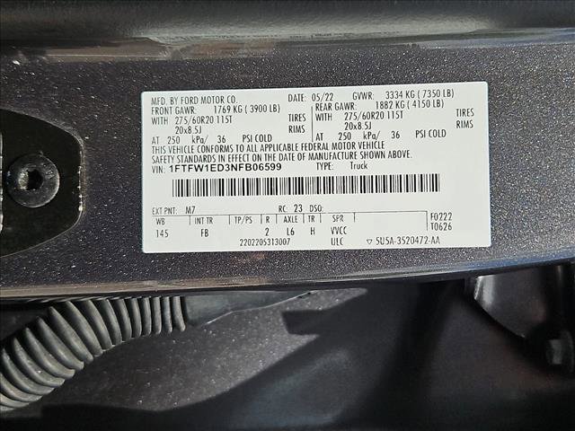 Used 2022 Ford F150 XLT w/ Equipment Group 302A High AWD/4WD image 24