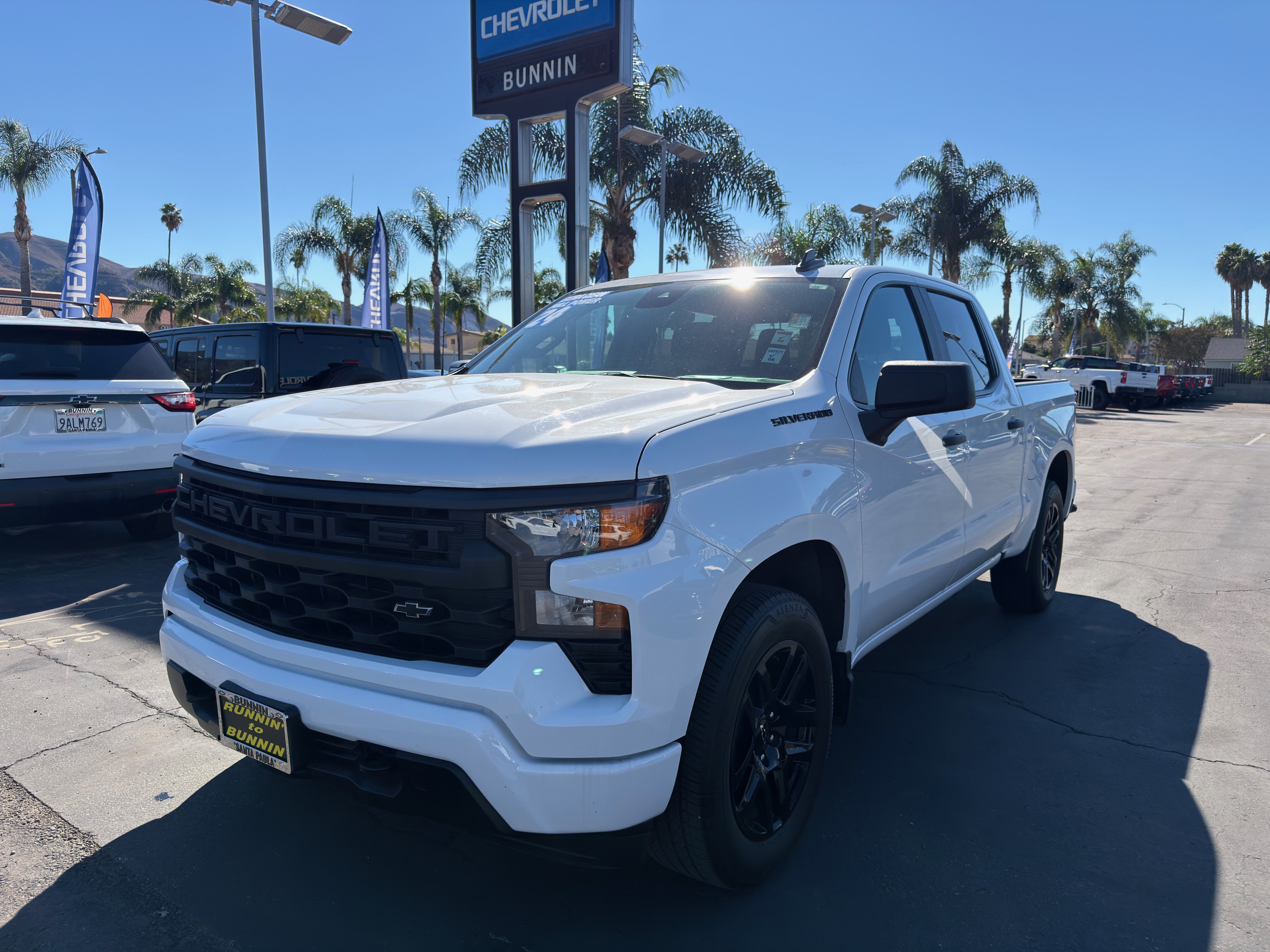 Used 2024 Chevrolet Silverado 1500 Custom w/ LPO, Dark Essentials Package RWD image 4