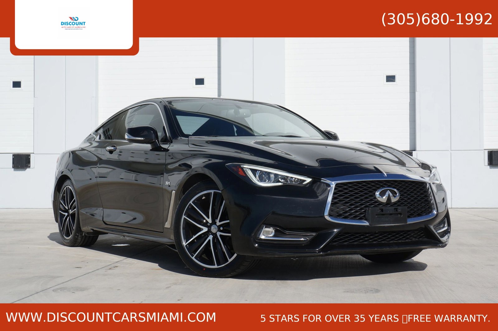 Used 2018 INFINITI Q60 3.0t Luxe w/ Sensory Package 3.0T Luxe AWD/4WD image 1