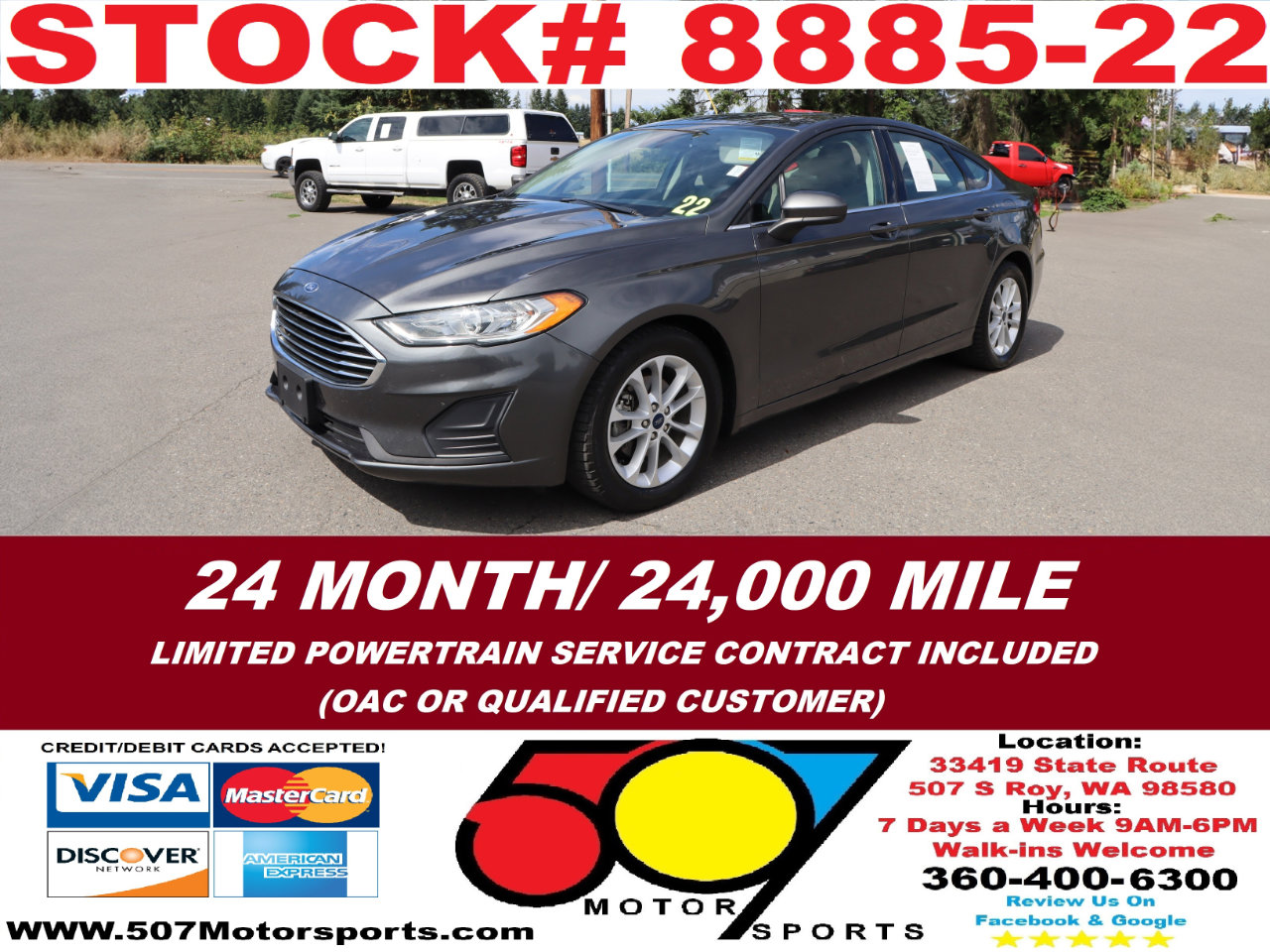 Used 2020 Ford Fusion SE image 1
