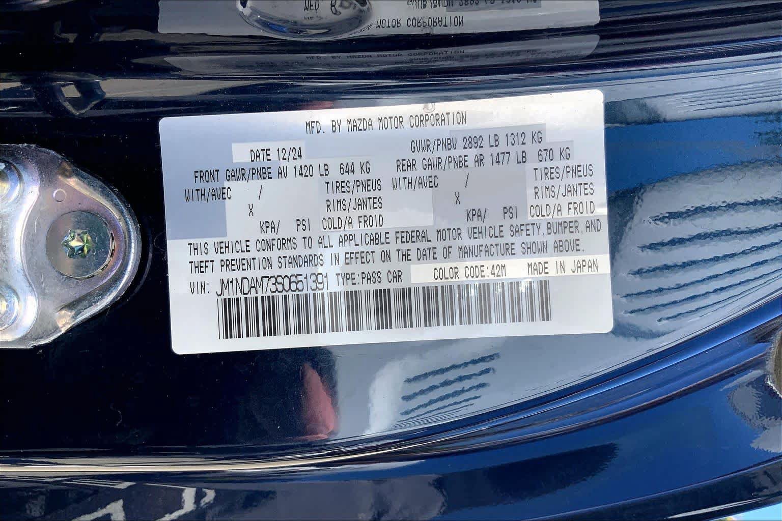 Used 2025 MAZDA MX-5 Miata RF Grand Touring RWD image 32