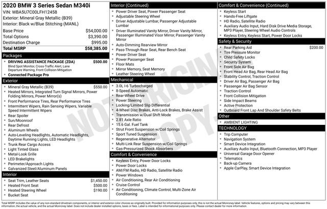 Used 2020 BMW M340i w/ Driving Assistance Package image 4