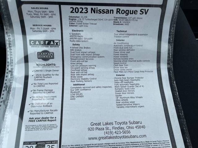 Used 2023 Nissan Rogue SV w/ SV Premium B Package AWD/4WD image 27