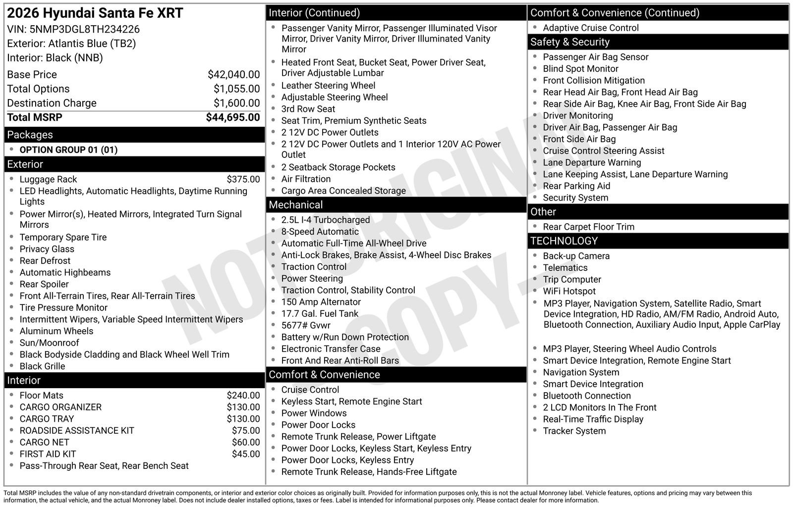 New 2026 Hyundai Santa Fe XRT AWD/4WD image 20
