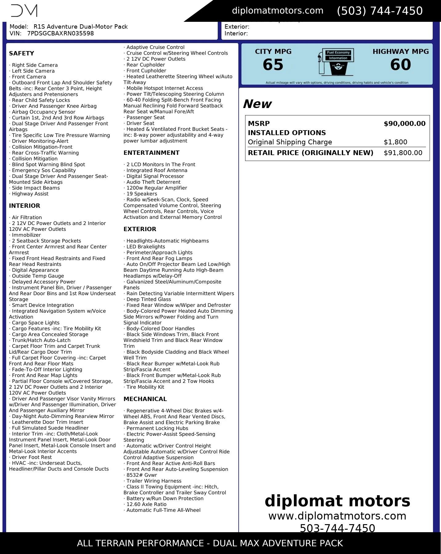 Used 2024 Rivian R1S Adventure image 2