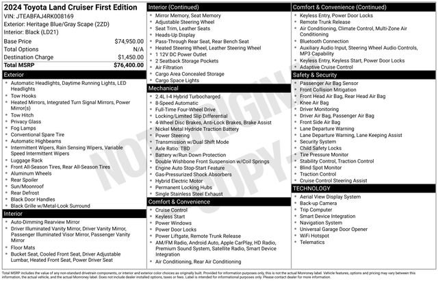 Used 2024 Toyota Land Cruiser image 32