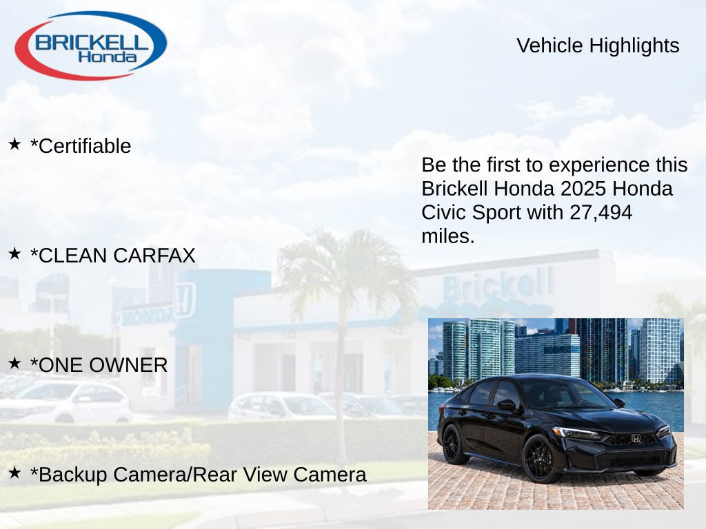 Used 2025 Honda Civic Sport image 8