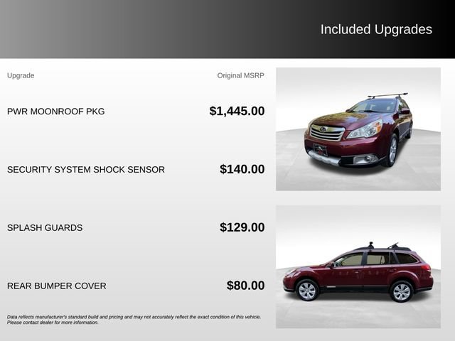 Used 2011 Subaru Outback 2.5i Limited AWD/4WD image 9