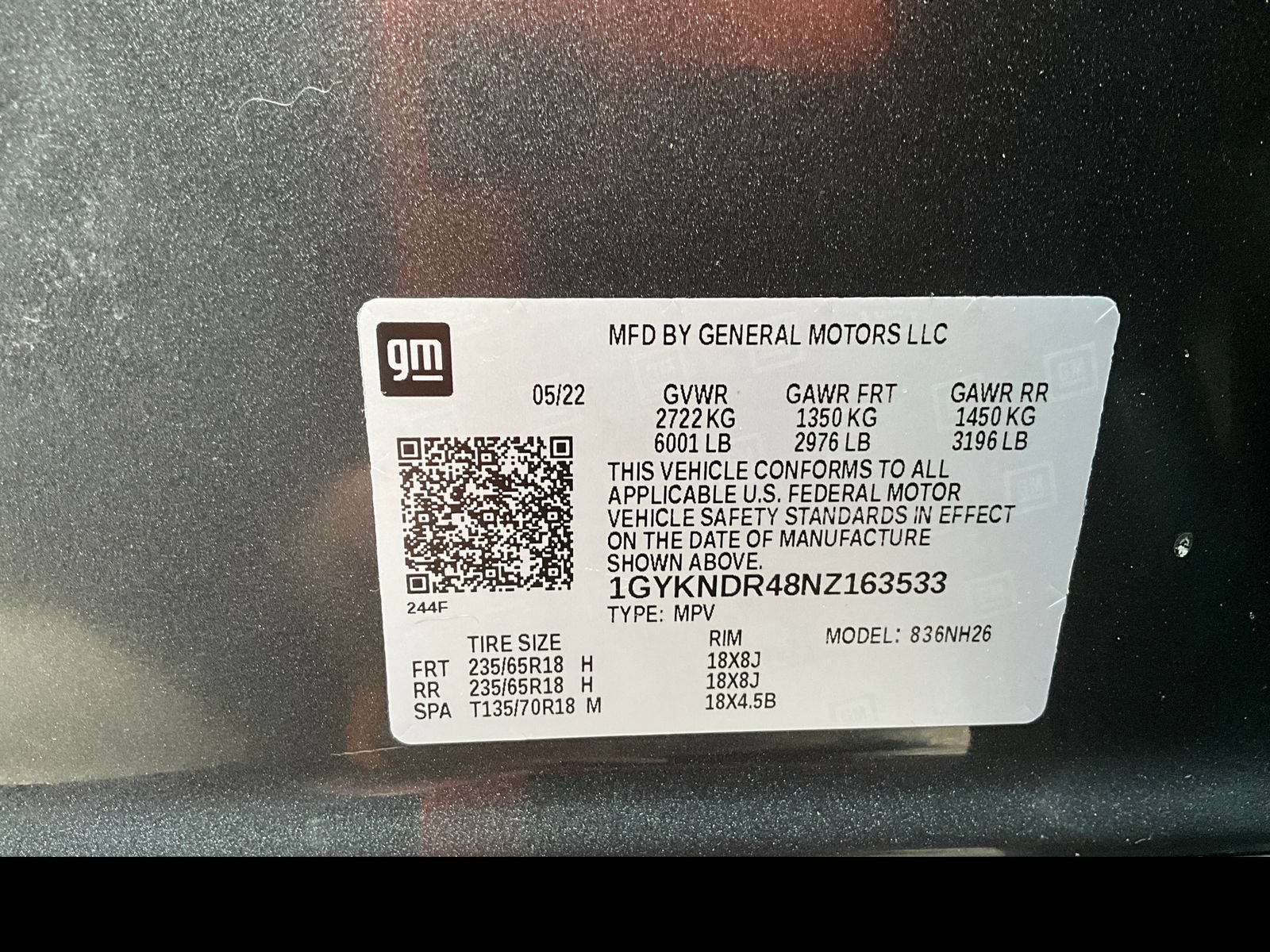 Certified 2022 Cadillac XT5 Premium Luxury AWD/4WD image 16