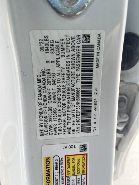 Used 2022 Honda Civic Sport image 14