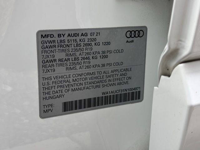 Used 2022 Audi Q3 2.0T Premium w/ Convenience Package AWD/4WD image 69