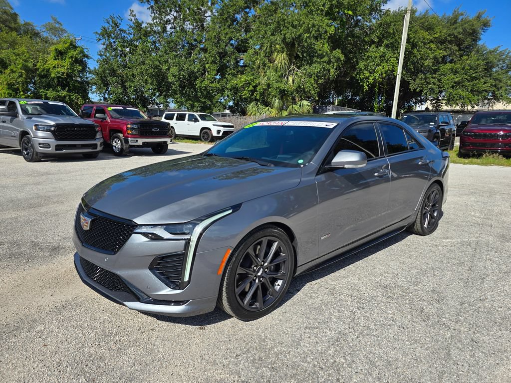 Used 2022 Cadillac CT4 V w/ Technology Package RWD image 2