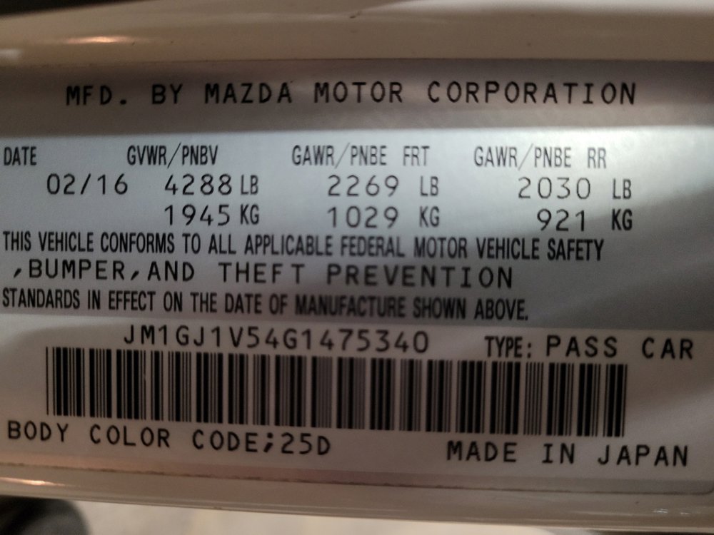 Used 2016 MAZDA MAZDA6 Touring FWD image 33