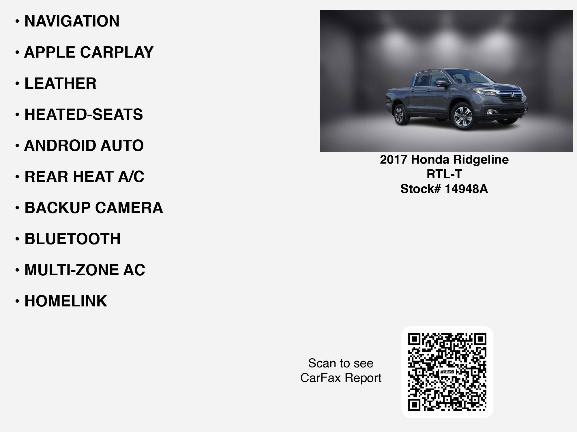 Used 2017 Honda Ridgeline RTL-T image 7
