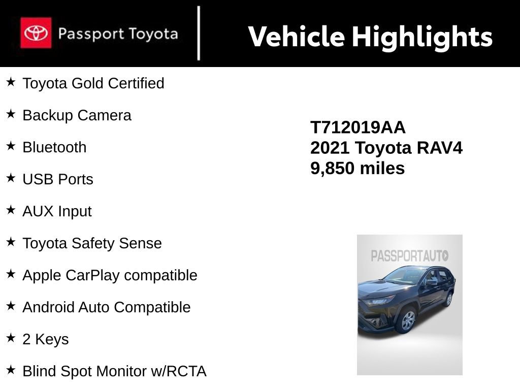 Certified 2021 Toyota RAV4 LE image 10