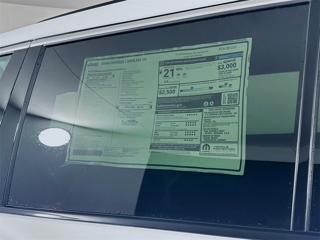 New 2025 Jeep Grand Cherokee L Overland image 21