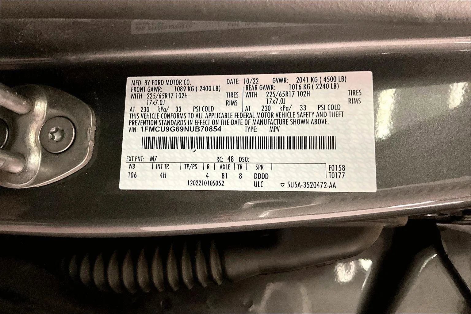Certified 2022 Ford Escape SE image 32