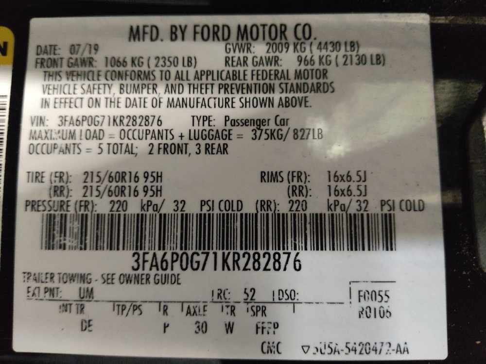 Used 2019 Ford Fusion S image 33