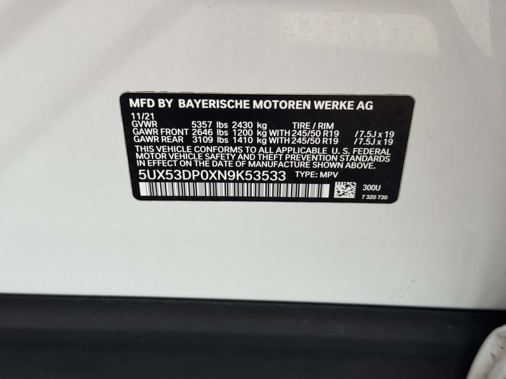 Used 2022 BMW X3 xDrive30i w/ Convenience Package AWD/4WD image 20