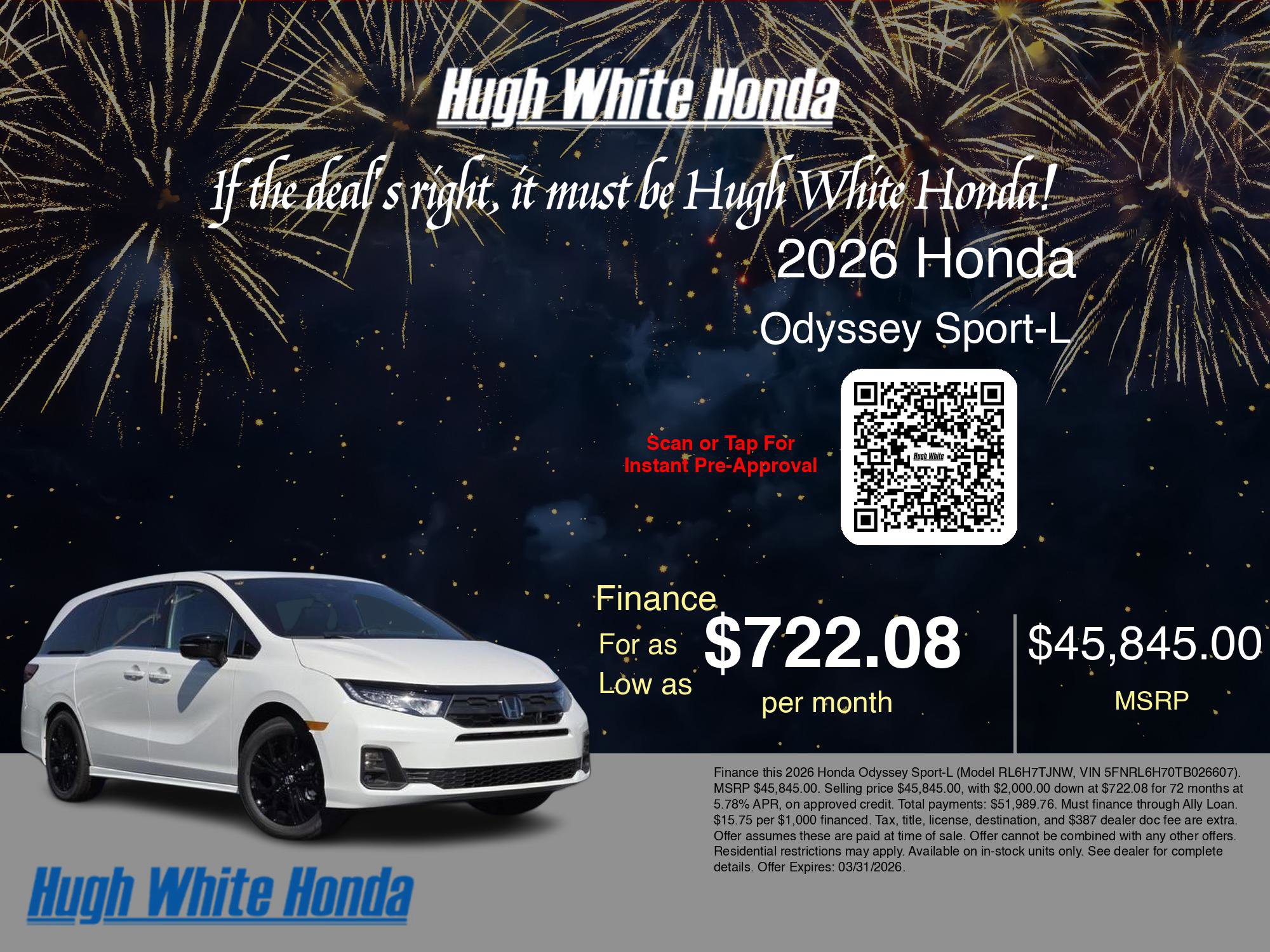 New 2026 Honda Odyssey Sport-L image 7