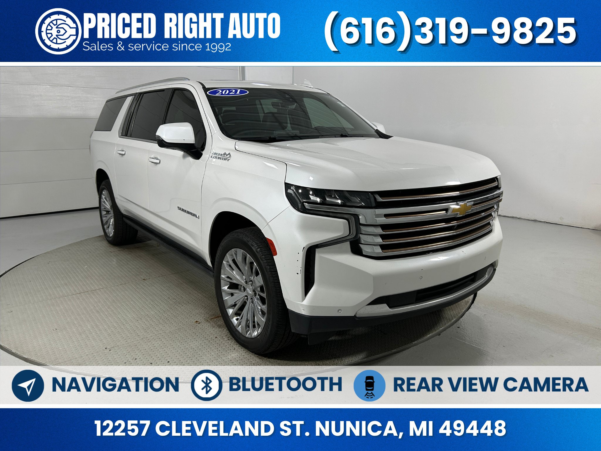 Used 2021 Chevrolet Suburban High Country w/ Premium Package